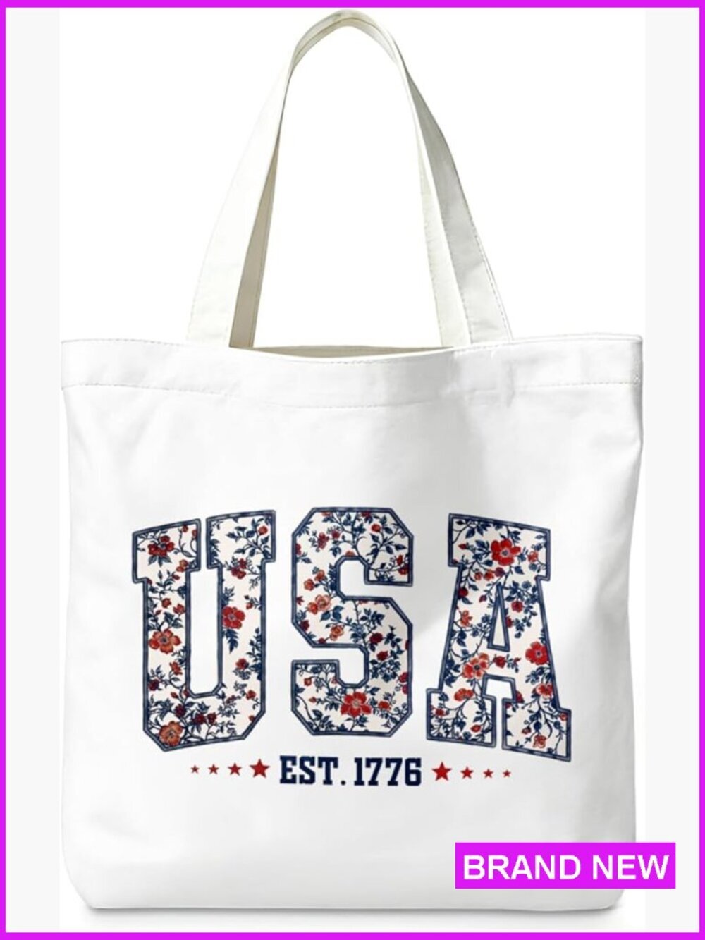 Canvas Tote Bag Vintage Aesthetic Reusable Shopping Grocery Large Capacity